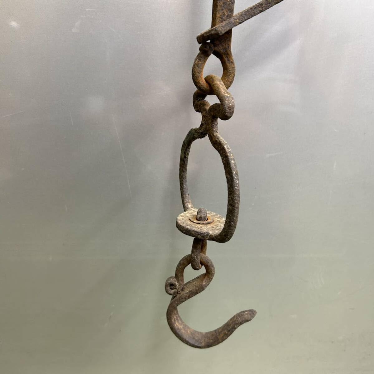 Amazon.co.jp: 自在鉤囲炉裏古民家古民具古道具レトロ金具金物屋囲炉裏