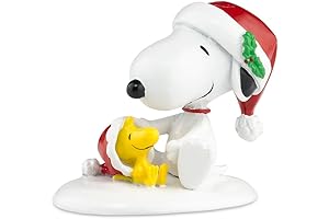 Department 56 Peanuts Village Happy Holiday's Snoopy and Woodstock Accessory Figurine