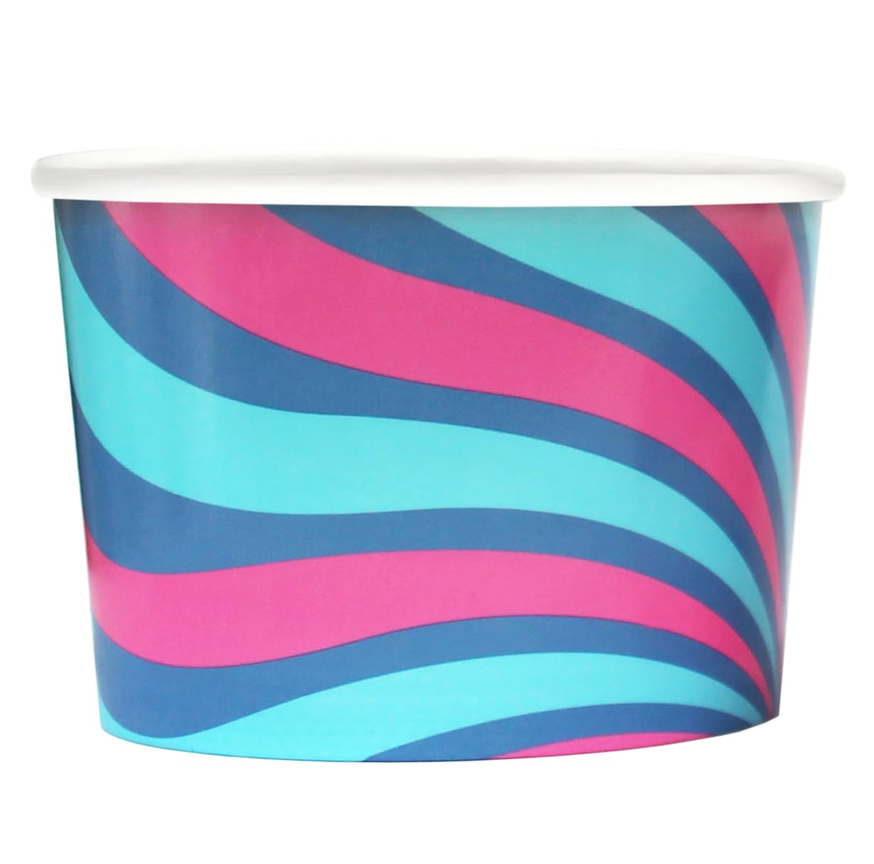 Ksp partners ltd e-commerce Ice Cream Cups 200ml Disposable Ice Cream Bowls, Paper Dessert Bowls Treat Cups Frozen Yogurt Takeout Food Containers (500, 8oz)