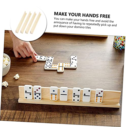 Base Madera Para Dominó y Soporte de Cartas 4 Piezas miniatura 7
