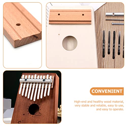 MILISTEN 2PCS Wood Kalimba Bridge Substituição Profissional Kalimba Bridge Ponte Ponte Piano Ponte