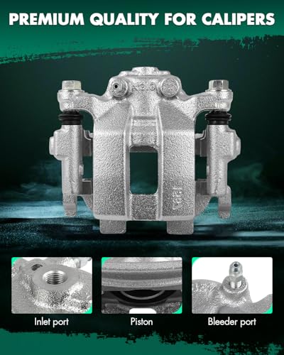 Image of SCITOO 19B6037 Rear Right Brake Caliper Assembly w /Bracket for Infiniti for G25 /For G37 /For JX35 /For M35 /For M35h /For M37 /For M45 /For M56 /For Q40 /For Q50,for Nissan for 370Z /For Murano /for Pathfinder