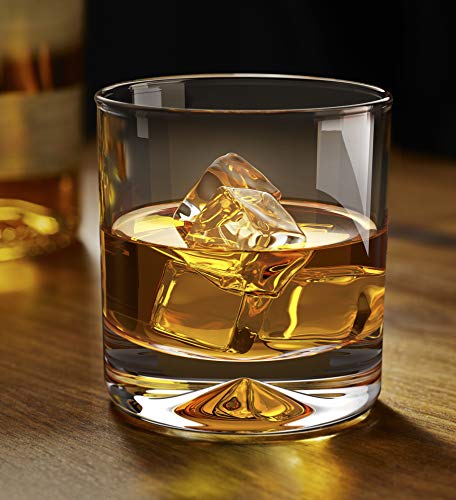Mofado Crystal Whiskey Glasses - Classic - 12Oz (Set Of 2) - Thick Weighted Bottom - Hand Blown Crystal In A Gift Box - Perfect For Scotch, Bourbon, Manhattans, Old Fashioned Cocktails #TOP5