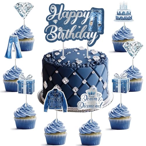 Ambiance anniversaire denim et diamants pour créer des souvenirs de fête de 18 ans