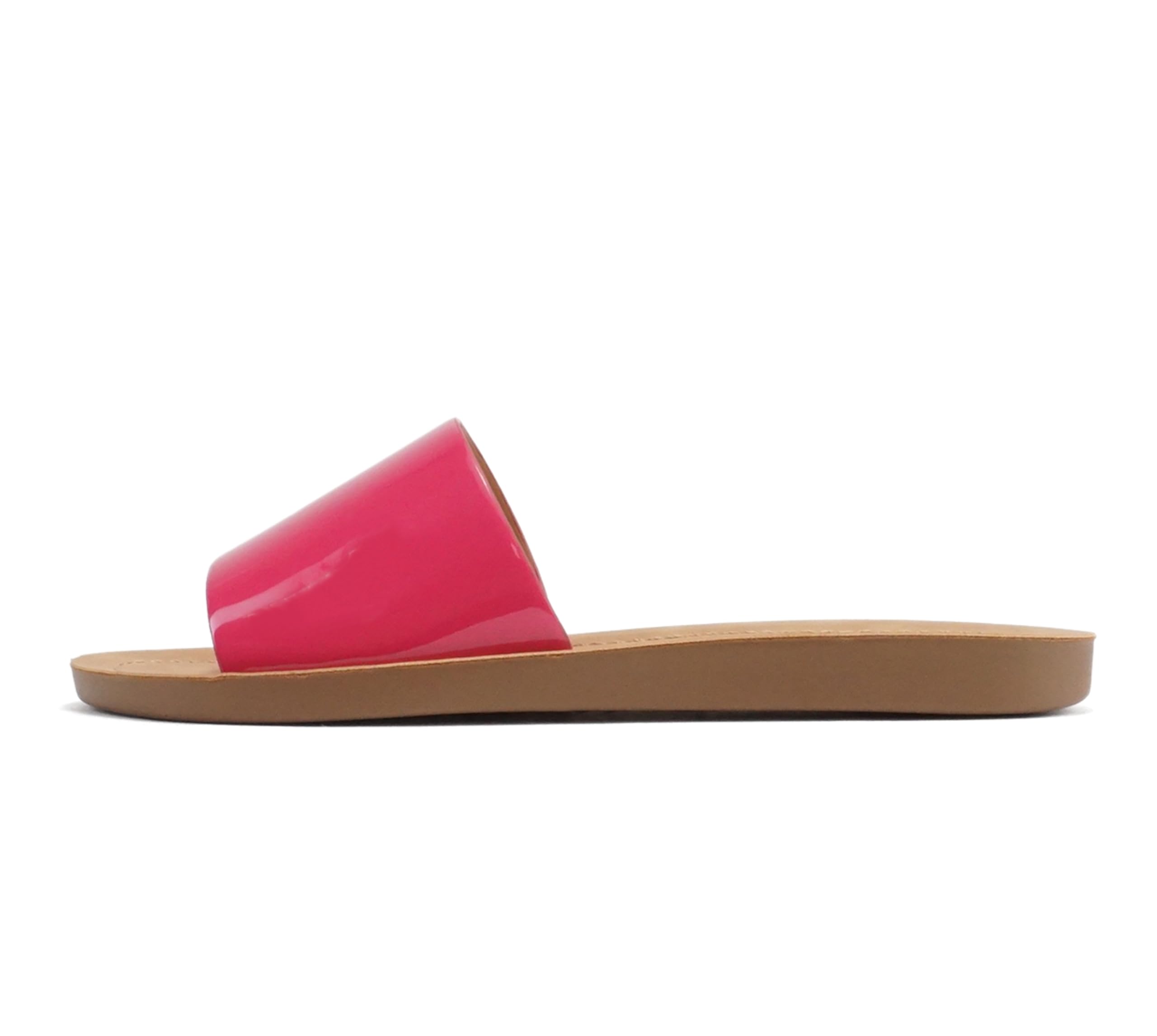 Soda Shoes Efron-S Women Flip Flops Basic Plain Slippers Slip On Sandals Slides Casual Peep Toe Beach