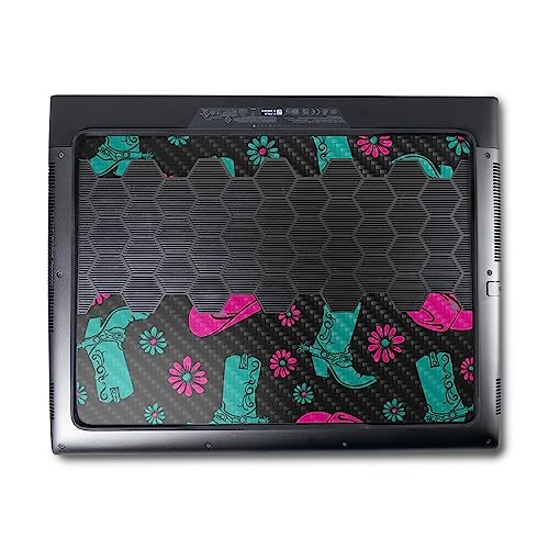 Image of MightySkins Carbon Fiber Skin Compatible with Alienware M18 R1 (2023) Full Wrap Kit - Neon Cowgirl | Protective, Durable Textured Carbon Fiber Finish | Easy to Apply & Change Styles | Made in The USA