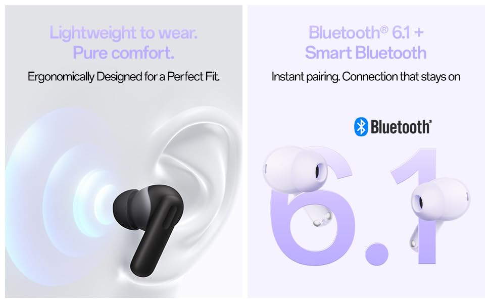 Image of OPPO Enco Air5 True Wireless Noise Cancelling in-Ear Earbuds Black