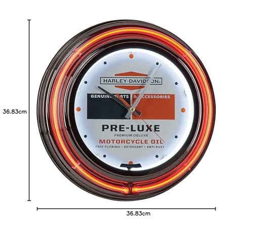 Horloge double néon Harley-Davidson boîtier gunmetal et finitions premium