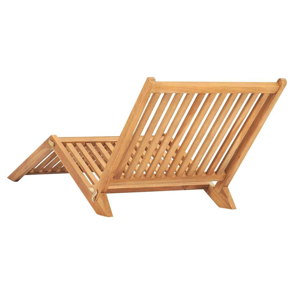 Klappbare Sonnenliege aus Teakholz für Garten, Terrasse und Poolbereich – komfortabel, massiv und platzsparend zusammenfaltbar