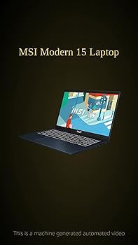 MSI Modern 15, Intel 13th Gen. i7-1355U, 40CM FHD 60Hz Laptop (8GB