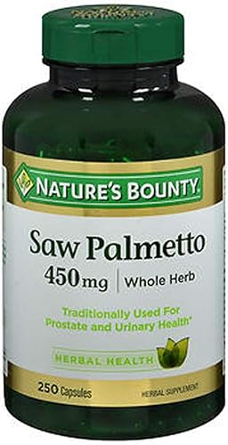 Nature's Bounty Saw Palmetto 450 mg Cápsulas 250 ea (Paquete de 3)
