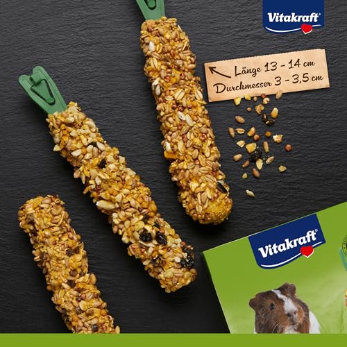 Vitakraft Kräcker Mix, Meerschweinchen Leckerlies, mit Honig und Nüssen, ohne Zusatz von Zucker und Getreide (1x 168g)