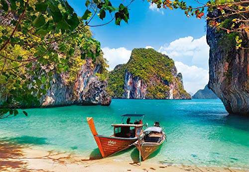 Castorland 1000 Piece Jigsaw Puzzle, Ko Phi Phi Le, Thailand, Asia, Holiday Puzzle, Touristic Place, Beach, Ocean Puzzle, Adult Puzzle, Castorland C-104154-2 #TOP1