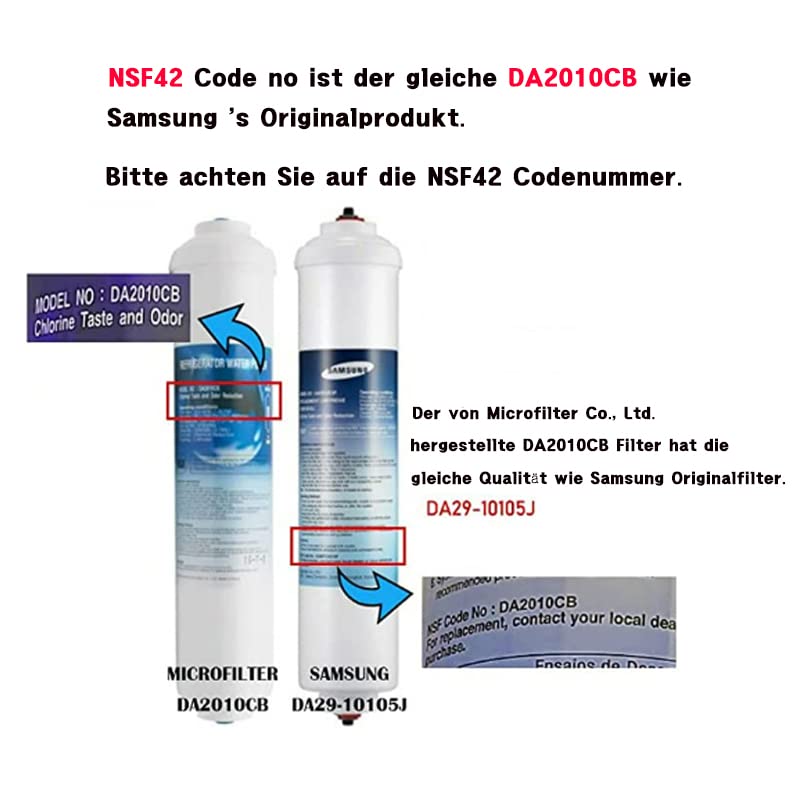 water filter model no da2010cb