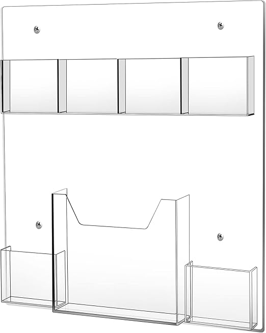 Sintuff Acrylic Brochure Holder Clear Literature Rack 7