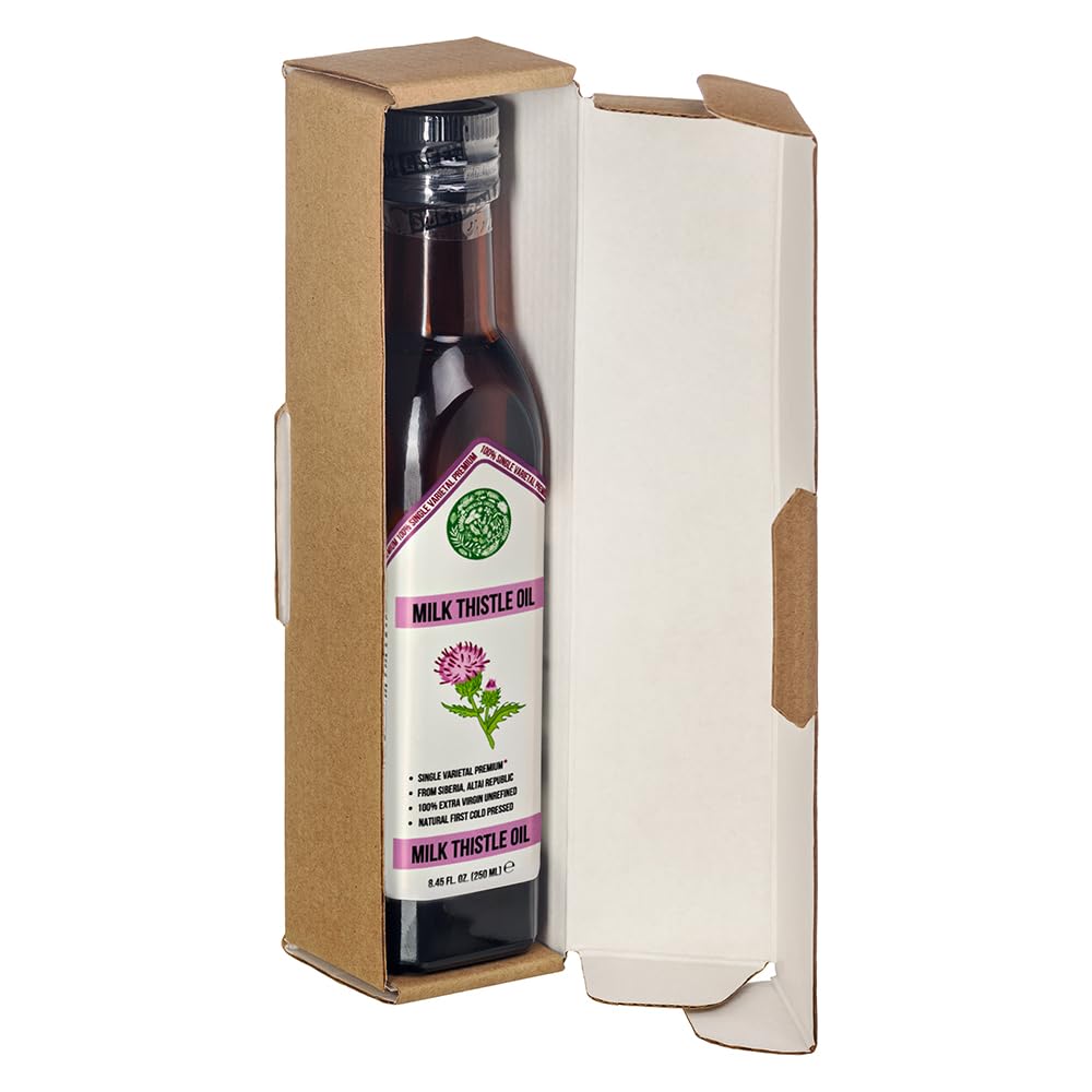 Aceite de Cardo Mariano Verde Siberiano – 250 ml de Semillas Varietales Extra Virgen de las Montañas Doradas de Altái