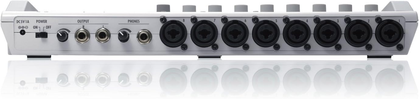 Zoom R16 rear panel with input and output jacks