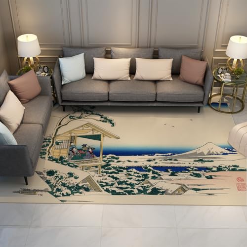 Carpette antidérapante lavable ukiyo-e résistant aux taches - 2
