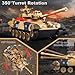 Supdex 1/24 RC Tank, Remote Control Russian T-90 Army Model Tank with Sound Effects, Lights and Smoke, 2.4G Military Model Toy for Kids, Perfect Birthday for Boys 6+ Years Old