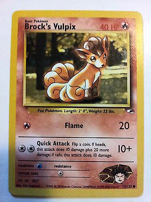  P0071 POKEMON - Brock\'s Vulpix 73/132 * Gym Heroes - EN Common