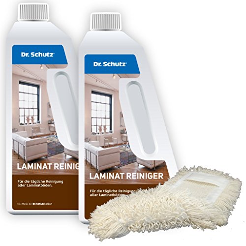Dr. Schutz Laminat Reiniger (2 x 750 ml) inkl. Wischmopp