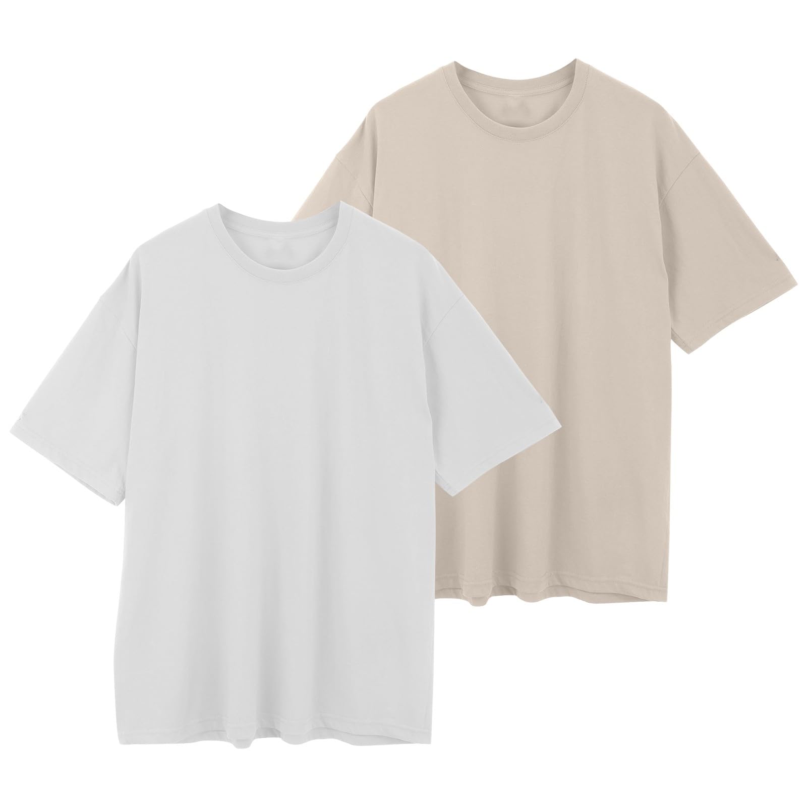 Oversized Tshirt Herren Sport - Sommer T-Shirt Rundhals Kurzarm T Shirt Schnelltrocknend Sportshirt Männer Lose Freizeitshirts Atmungsaktiv Funktionsshirt Wahlweise Als 3Er/2Er Pack
