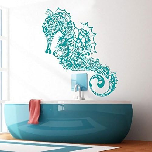 Vinyl Sea Horse Wall Decal Marine Fish Wall Sticker Sea