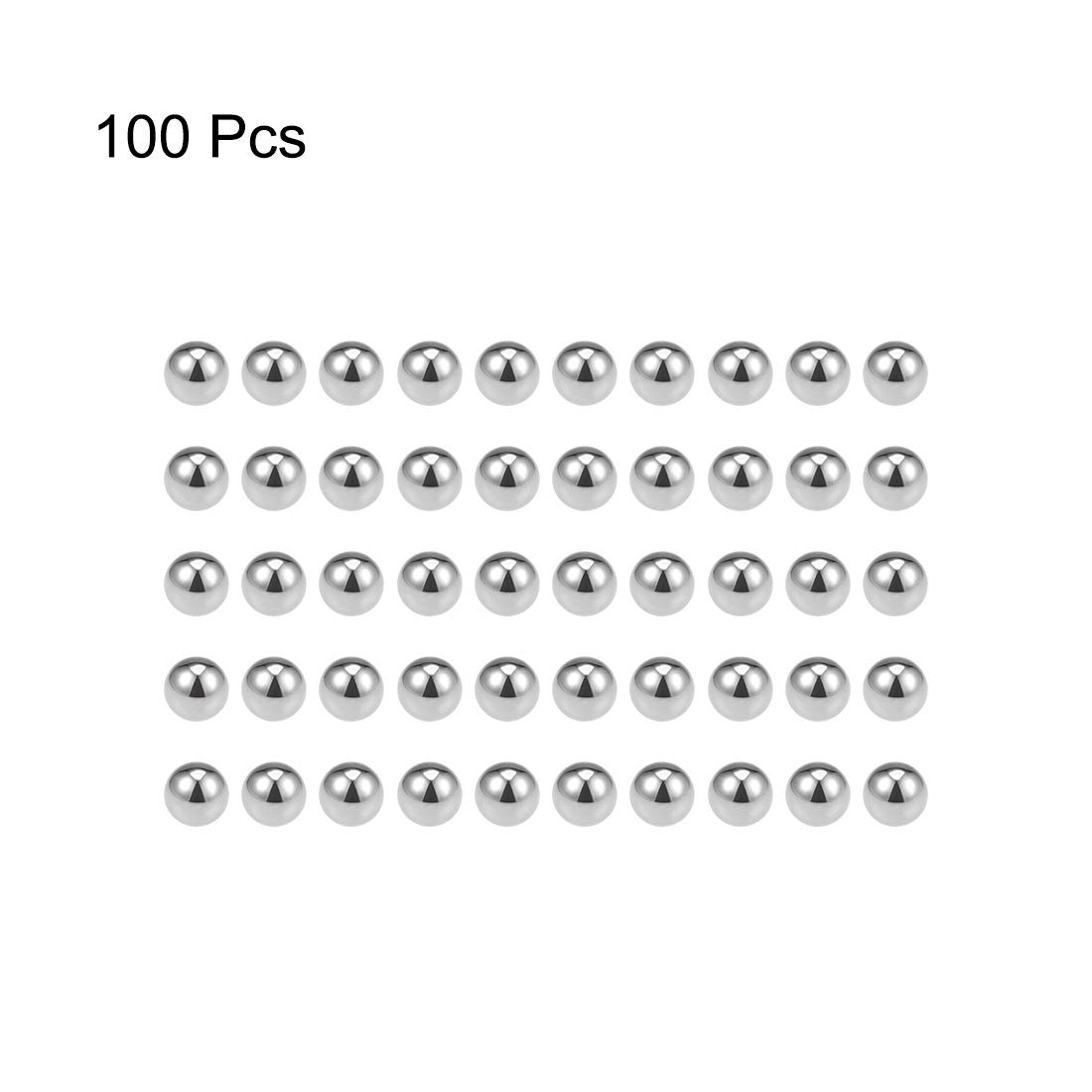 Sourcing Map Billes Acier Chrome Solide Pour Roue Vélo Moyeu VTT Roulement à Billes Précision Billes 2mm G10 Pour Porte-clés Roue 25pcs