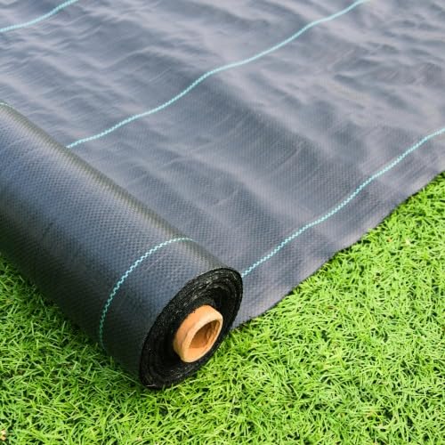 3FT x 300FT Weed Barrier Landscape Fabric, 5.8oz Premium Heavy-Duty Gardening Weed Control Mat, Ground Cover for Gardening, Commercial Driveway Weed Block Cover Mat