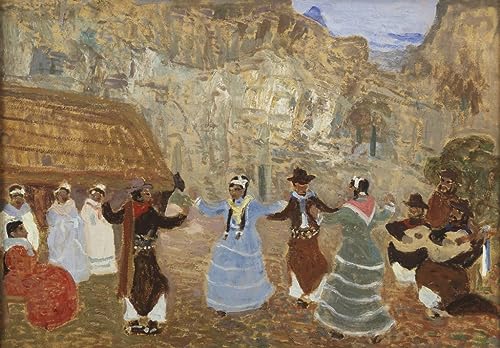 Toile Murale Abstraite Danse créole Pedro Figari Impression d'Art Haute Définition
