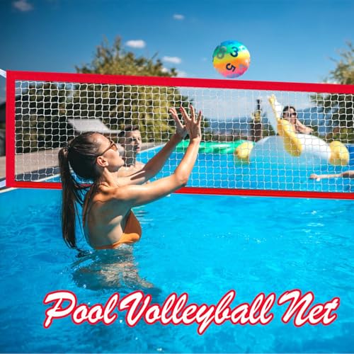 Filet de volley pour piscine avec sangle réglable extérieure - 3