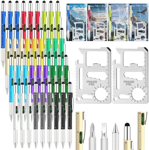 Geyoga 48 Set Fathers Day Church Gifts Bulk 6 in 1 Multi Tool Pen...