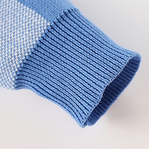 Sooxiwood Little Boys Cardigan Sweater Plaid Buttons VNeck Size 7T