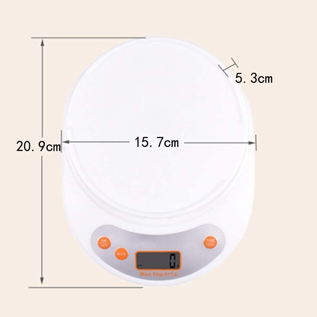 Wagi elektroniczne Wysokiej precyzji elektroniczna waga kuchenna Mini wielofunkcyjna waga spożywcza z odłączaną misą Funkcja tarowania(Jeden kolor-2kg/0,1g