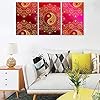S-TROUBLE Gradiënt Rode Yin en Yang Bloemen Canvas Muur Art Unframed Posters Prints Duurzaam Canvas Foto’s voor Kantoor…