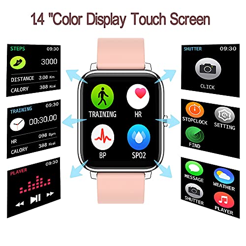 Smartwatch-Reloj-Inteligente-Mujer-con-IP67-Monitor-de-Sueno-y-Pulsometros-Reloj-Deportivo-con-Podometro-Calorias-Pulsera-Actividad-Inteligente-14-Inch-para-Hombre-iOS-Android-Rosa