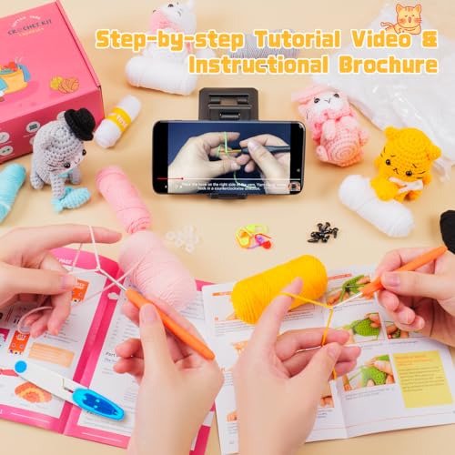 Kit de crochet débutant avec vidéo pour réussir son premier chat - 3