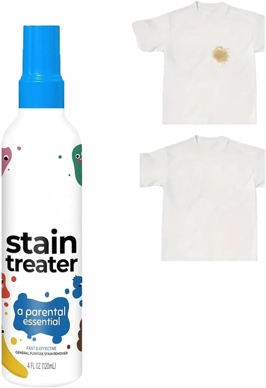 Miss Mouth's Messy Eater Stain Remover Spray 120ml | Quick Laundry Spot Cleaner for Children's Clothes | All Color Fabric Stain Treatment | Portable Household Cleaning Essential-picture-17