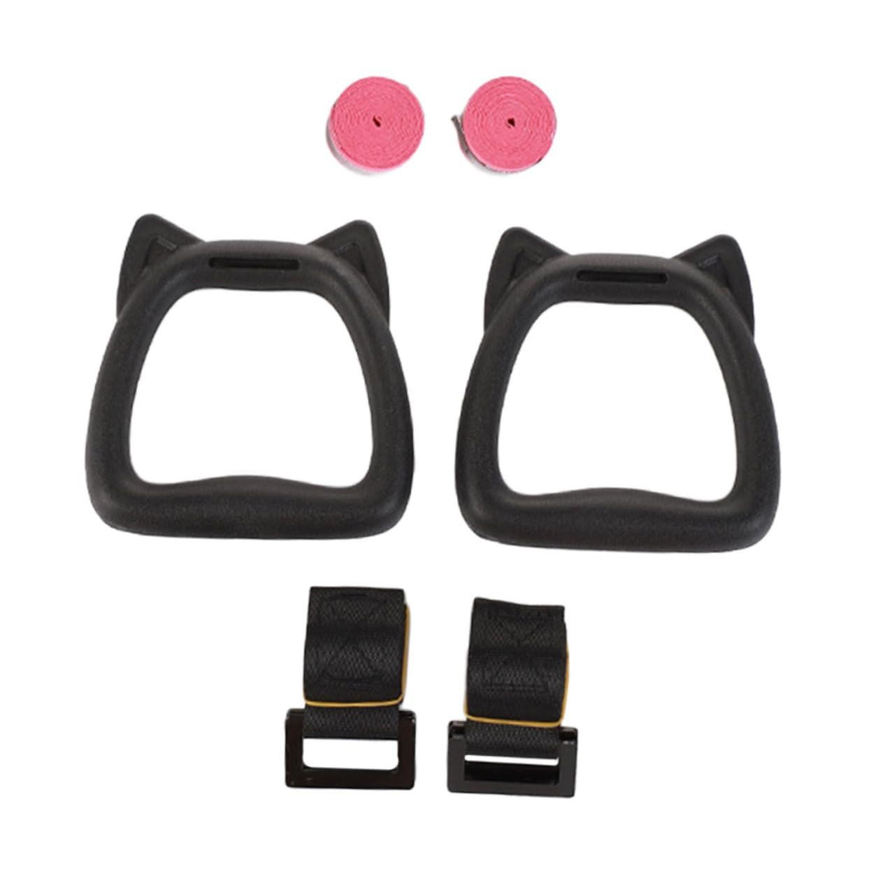 KOMBIUDA 1Set Exercise Gymnastics Rings with Straps for Professional Pull Up Training Indoor Workout Equipment for and Full Body Fitness