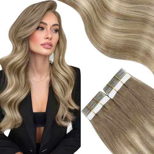Moresoo Tape in Hair Extensions Human Hair