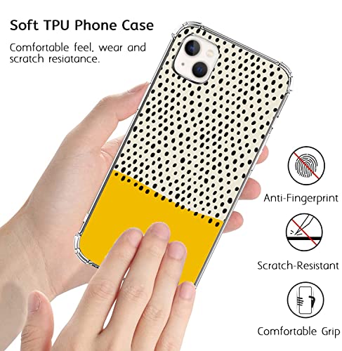 Fisgerod Polka Dots Phone Case Dalmatian Spots Cover Fit For Iphone 13, Polka Dots Pattern Case For Girls Women Men,Unique Trendy Tpu Bumper Cover Case For Iphone 13 #TOP1