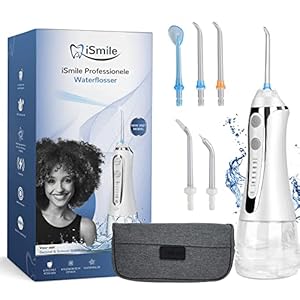 iSmile® Waterflosser – Monddouche – GRATIS Reistas – Waterflosser Draadloos – Tandsteen Verwijderen – Gezond & Schoon Gebit