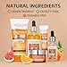 Vitamin C Skin Care Set Moisturizing Hyaluronic Acid Skin Care Kit,Face Cream,Face Serum,Eye Cream, Toner For Hydrating Skin, Anti-Aging Skin,5PCS For Women Beauty Set Gift Set