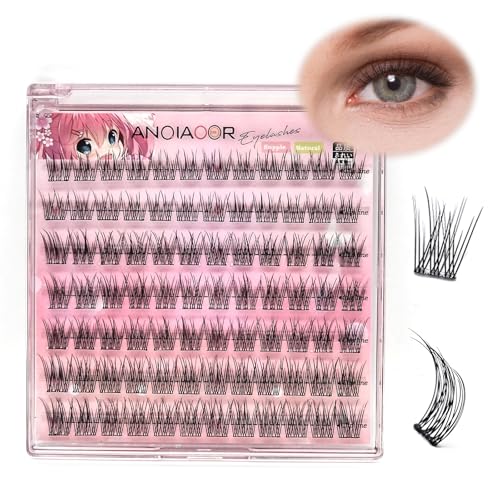 Pestañas autoadhesivas sin pegamento Pestañas postizas naturales Wispy Pestañas personalizadas DIY Manga Lashes Cluster Extensión Mezcla 10-12-14MM Pestañas Sin Residuos de Pegamento Autoaplicación en
