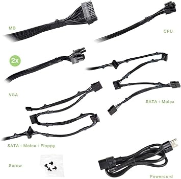 EVGA 100-GD-0600-V1, 600 GD, 80+ GOLD 600W, Power Supply