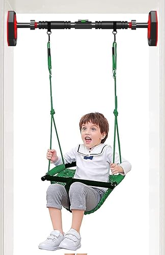 ROPECUBE Columpio para bebé, columpio para niños pequeños + barra de dominadas para puerta (barras de entrenamiento de ancho ajustable), juego de ROPECUBE Columpio para bebé, columpio para niños pequeños + barra de dominadas para puerta (barras de entrenamiento de ancho ajustable), juego de