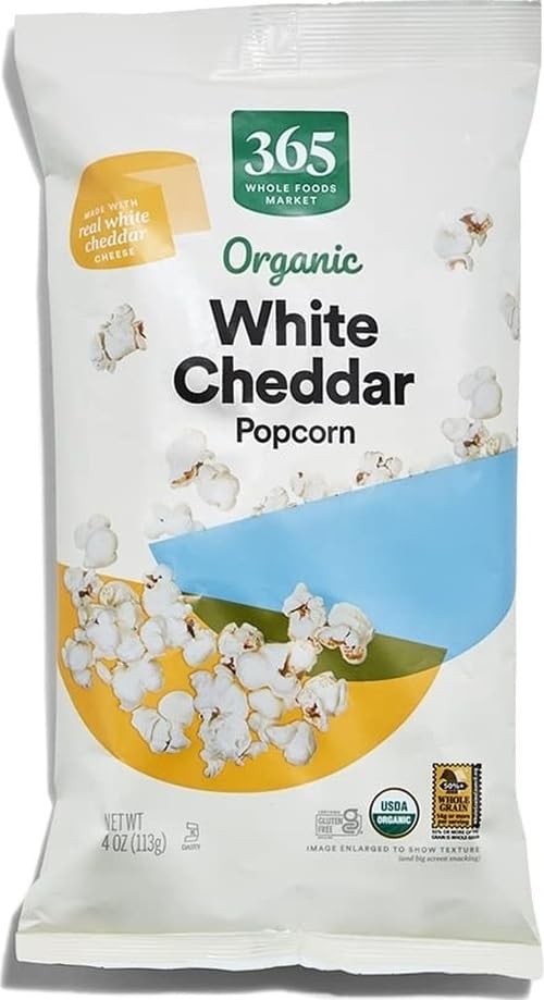 Image of 365 by Whole Foods Market, Organic White Cheddar Popcorn, 4 Ounce