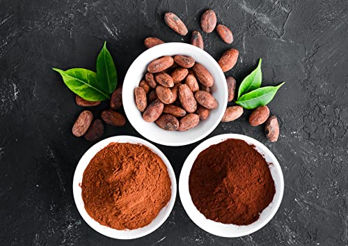 Organic Cocoa And Cacao Powders Bundle - Organic Cocoa Powder, 1 Pound And Organic Cacao Powder, 1 Pound - Non-Gmo, Kosher, Vegan, Unsweetened #TOP3