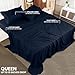 Utopia Bedding Queen Sheet Set – 4 Piece Bed Sheets for Queen Size Bed, Soft and Breathable Microfiber, Includes 1 Fitted Sheet, 1 Flat Sheet and 2 Pillowcases (Navy Blue)