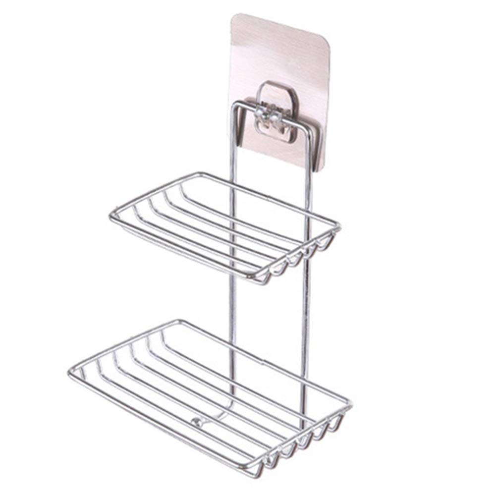 See full amazon price history chart for Gnexin Double Layer soap Dish Holder Stainless Steel Wall Hanging Soap Storage Rack for Kitchen Bathroom-with Self Adhesive Magic Sticker Kitchen Bathroom (Silver) Gnexin Double Layer soap Dish Holder Stainless Steel Wall Hanging Soap Storage Rack for Kitchen Bathroom-with Self Adhesive Magic Sticker Kitchen Bathroom (Silver) (B08BCQV753) Amazon Price History, Amazon Price Tracker